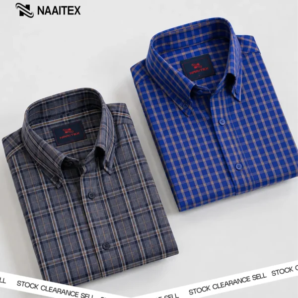 Royal Blue & Grey Shirt Combo